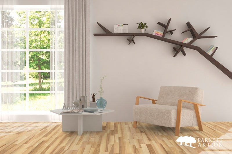 Heute kommen wir zur vollflächigen Verklebung. Dabei werden die Parkettelemente mittels geeigneten Klebstoffs fest mit dem Untergrund verbunden – also verklebt. Hier ist das Verbindungssystem (Klick oder Nut- &amp; Feder) der Dielen untereinander nicht ausschlaggebend.

Auf dem Bi