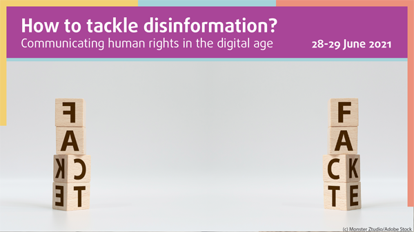 EURightsAgency's tweet photo. You've seen the damage caused by rumours and lies. 

🔴Help stop it!

Join our virtual conference: How to tackle disinformation #EUvsDisinfo on #HumanRights!

📌TODAY 16:00-18:00 CET

👉Join us here: https://t.co/cr3Tjx8EPC https://t.co/k5QhyT6Hq8