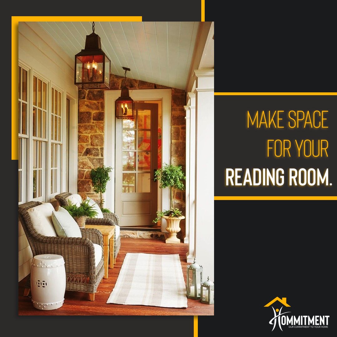 hommitment's tweet photo. Indian morning starts with a cup of #tea in one hand &amp; a #newspaper in the other🗞️☕ 
A typical home in #Kerala has a dedicated reading space either in the #verandah or the #attic📚
To keep it #aesthetic — indoor plants, a bookshelf &amp; a rocking chair serve as a neat add-on🍃🪑 https://t.co/3Di9sgTsJA