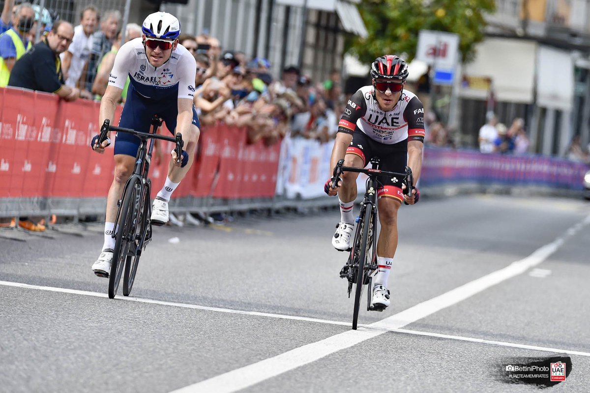 TeamEmiratesUAE's tweet photo. Let’s take you all back to #ValerioConti ‘s second place yesterday in Switzerland at the #GpLugano 🇨🇭.

🎙️Conti: "It was a really hard day. I was hungry for a win but I just missed a little bit."

#UAETeamEmirates #RideTogether https://t.co/CNO5OGOFXi
