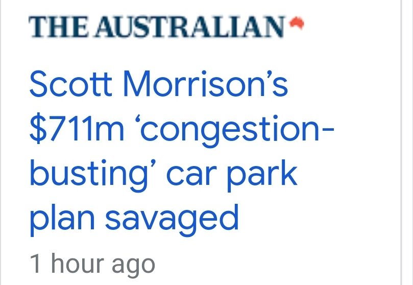 MSMWatchdog2013's tweet photo. The Auditor-General has delivered a scathing report over Morrison govt’s administration of $711 million Commuter Car Park Projects fund, finding almost 90% of the funded projects were in targeted or Coalition-held seats

None of the 47 car park projects were chosen by the dept. https://t.co/KPDW01rz86