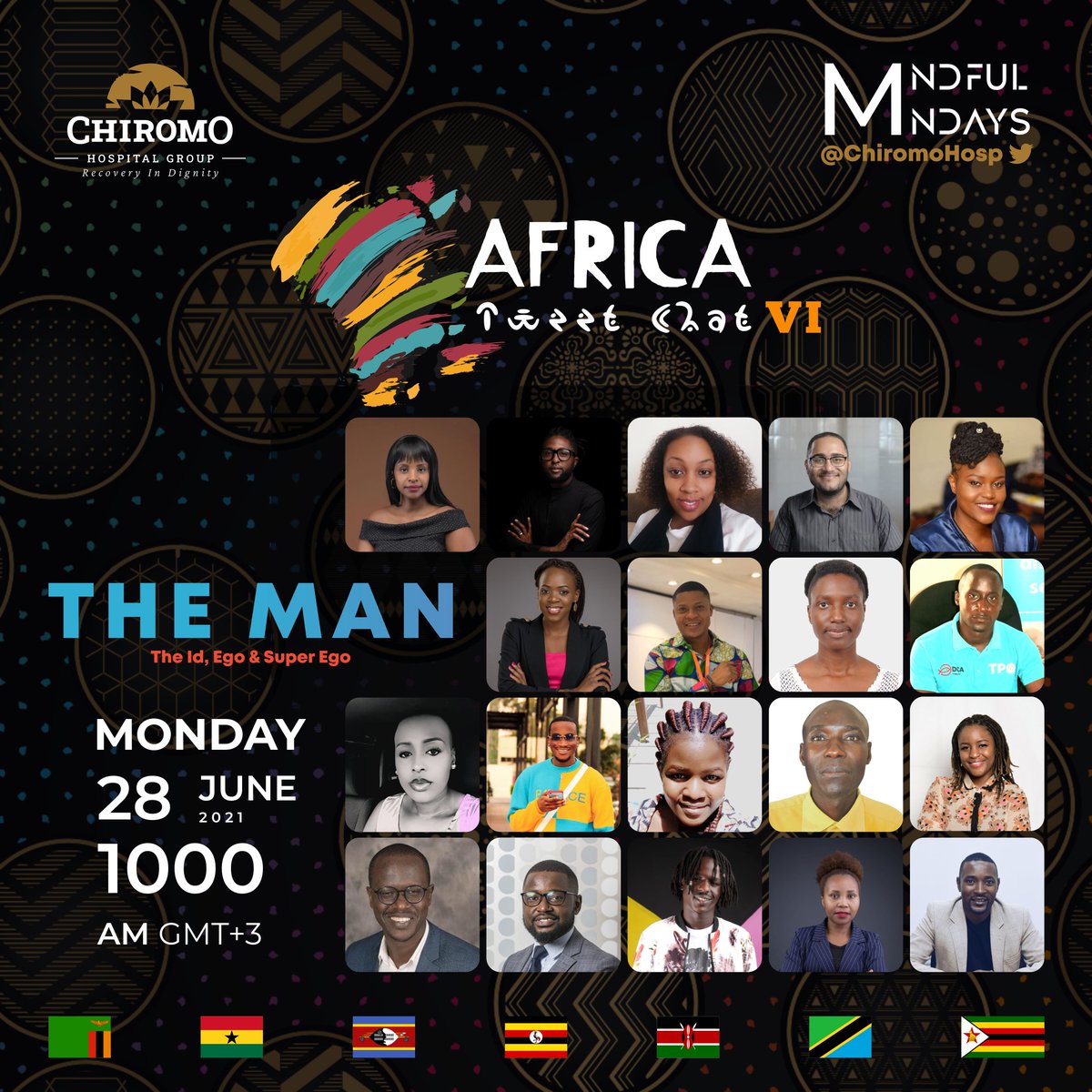 Good Morning to you &amp; Welcome to #MindfulMondays where we demystify #mentalhealth!

Today's topic will be THE MAN- (Id, ego &amp; super ego)

Mention a special man this morning to follow the conversation....

Let's get started.

#MyMentalHealthFirst