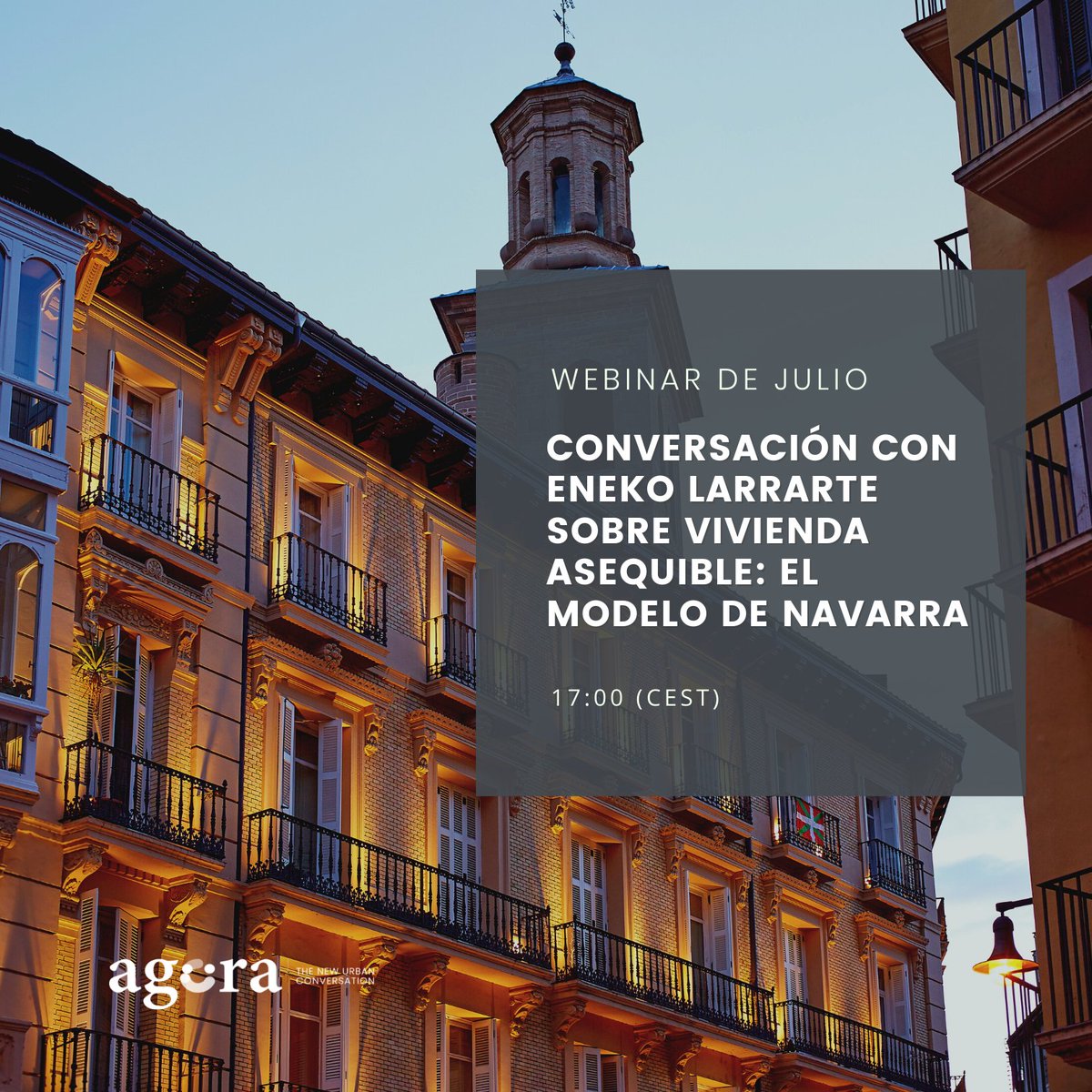 🗣 Última semana para apuntarte al webinar de este mes. Link aquí: agora.voltea.co/app/main/sched…

#thenewurbanconversation #navarra #ciudad #vivienda #hogar #sosetenibilidad #urbano #urbanismo #joanclos #enekolarrate

<a href="/Joanclos/">Joan Clos</a>