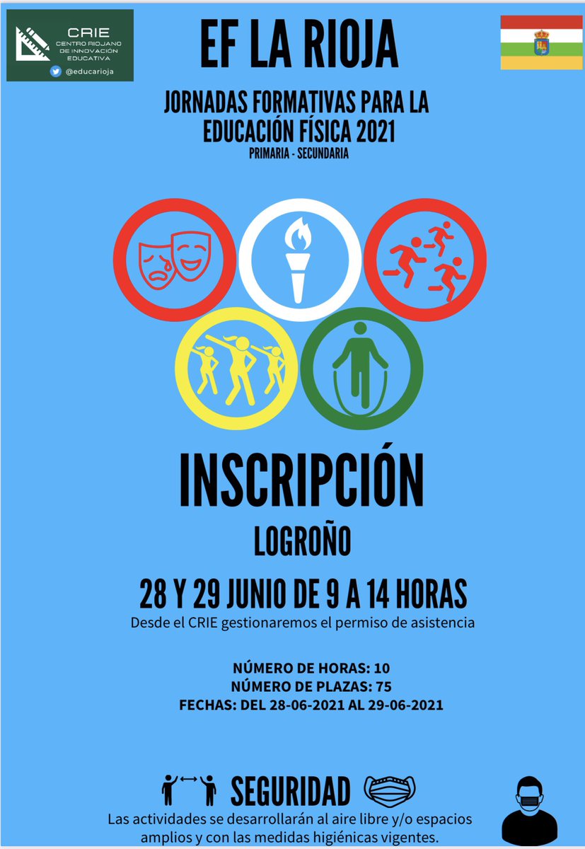 Comienzan las jornadas de formación de Educación Física de La Rioja. #EFLaRioja 
<a href="/7LariojaTV/">La 7 de La Rioja TV</a> <a href="/tvrioja/">TVR Rioja Televisión</a> <a href="/Rioja2/">Rioja2</a>