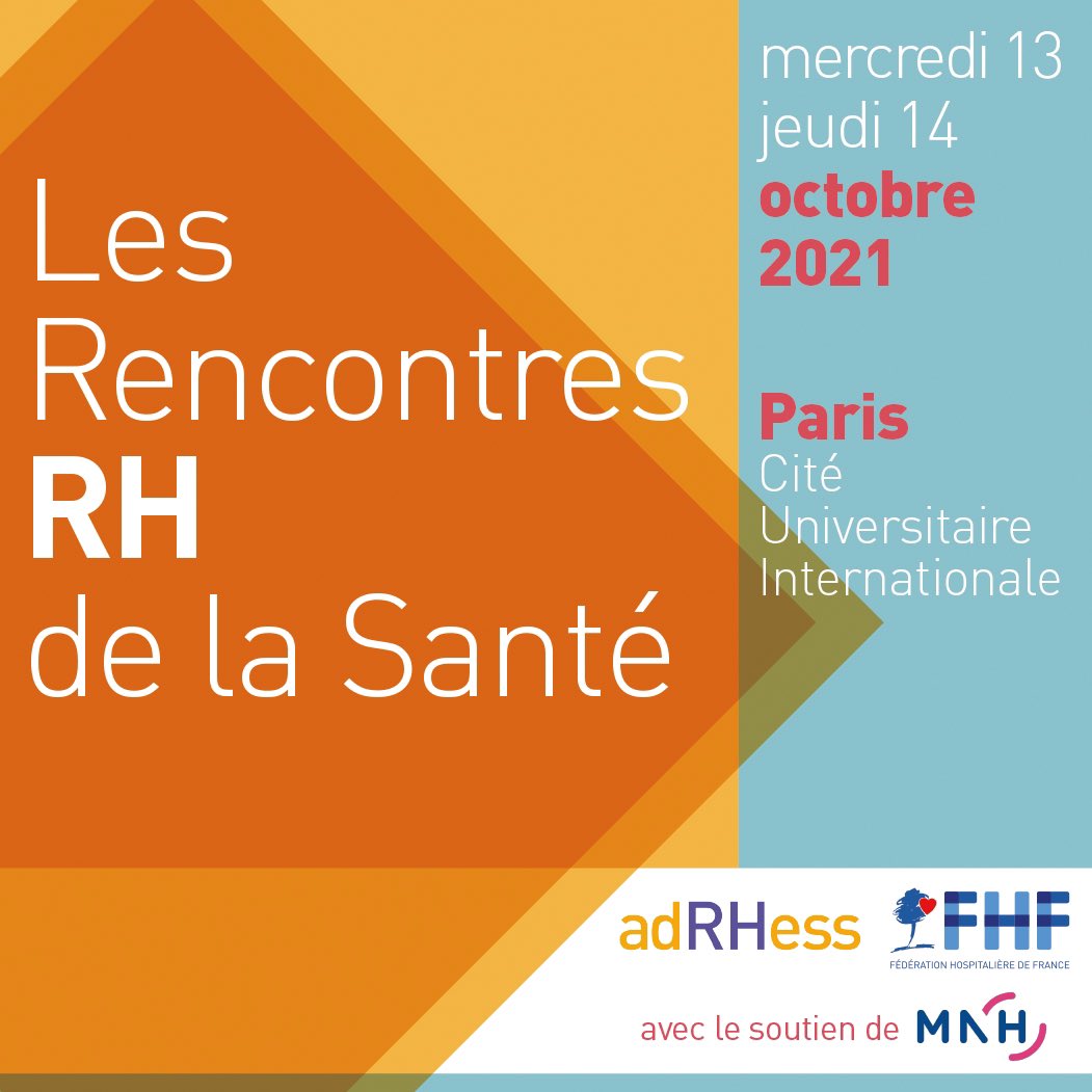 ADRHESSlive's tweet photo. @ADRHESSlive et @laFHF vous accueilleront les 13 et 14 octobre 2021 pour les #RRHS21, à la Cité internationale universitaire de Paris Montsouris ! Plus d’infos ici : https://t.co/tLdHrHffNV https://t.co/pCXoVTKZiP
