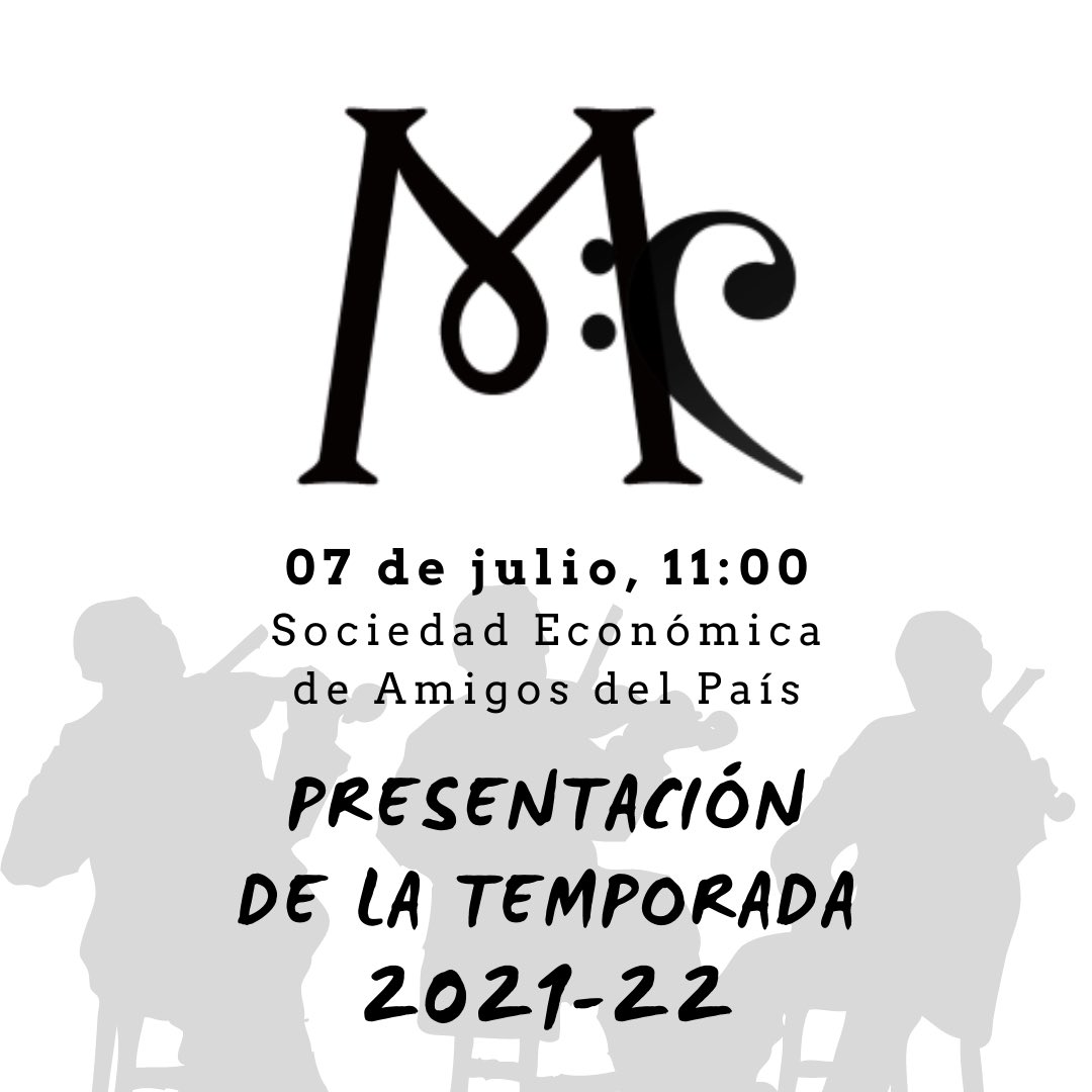 🎶🎶PRESENTACION TEMPORADA 21-22🎶🎶

El próximo miércoles día 7 de julio realizaremos el acto de presentación de nuestra nueva temporada de conciertos en la <a href="/SEAPMalaga/">La Económica</a> , así como en directo en nuestra página de Facebook.

Será a las 11 horas.