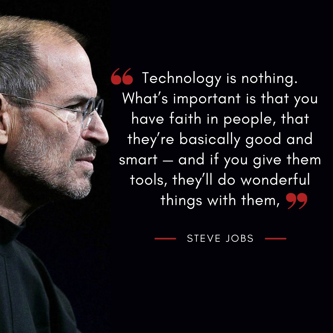 Logicielio's tweet image. Belief is what matters the most, well said by the great business magnate “Steve Jobs”. Same kind of approach we follow to cater our workforce and they always live up to our expectations.
#workculture #logicielsolutions