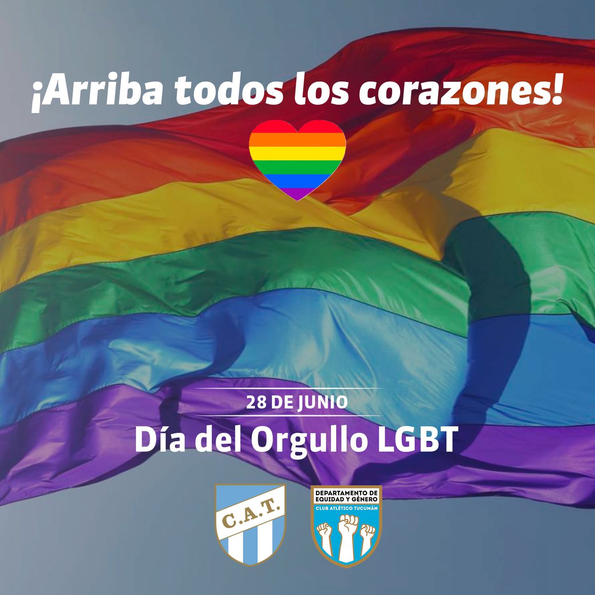 catgenero's tweet photo. 📆28 de Junio 
🏳️‍🌈#DiaDelOrgulloLGBT+ 

Alentamos la promoción de la tolerancia, el respeto y la igualdad de derechos ante la ley. Nos sumamos al reclamo por la no discriminación, la no criminalización y la dignidad de las personas LGBT+ en el mundo. 

¡ARRIBA TODOS LOS CORAZONES! https://t.co/c8BemtAORP