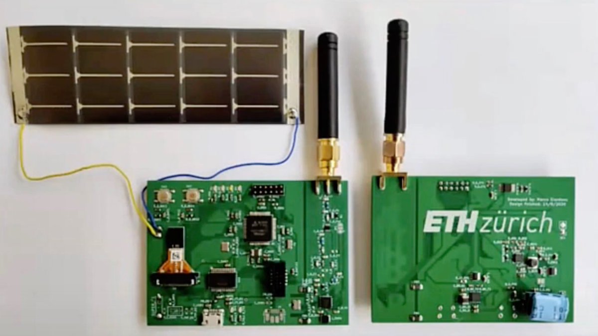 This solar-powered, long-range smart camera uses a small neural network for face detection. Watch <a href="/MicheleMagno5/">Michele Magno</a>'s session from <a href="/tinyMLTalks/">tinyML</a> to learn more about the battery-free video sensor node: bit.ly/3qCOY5S