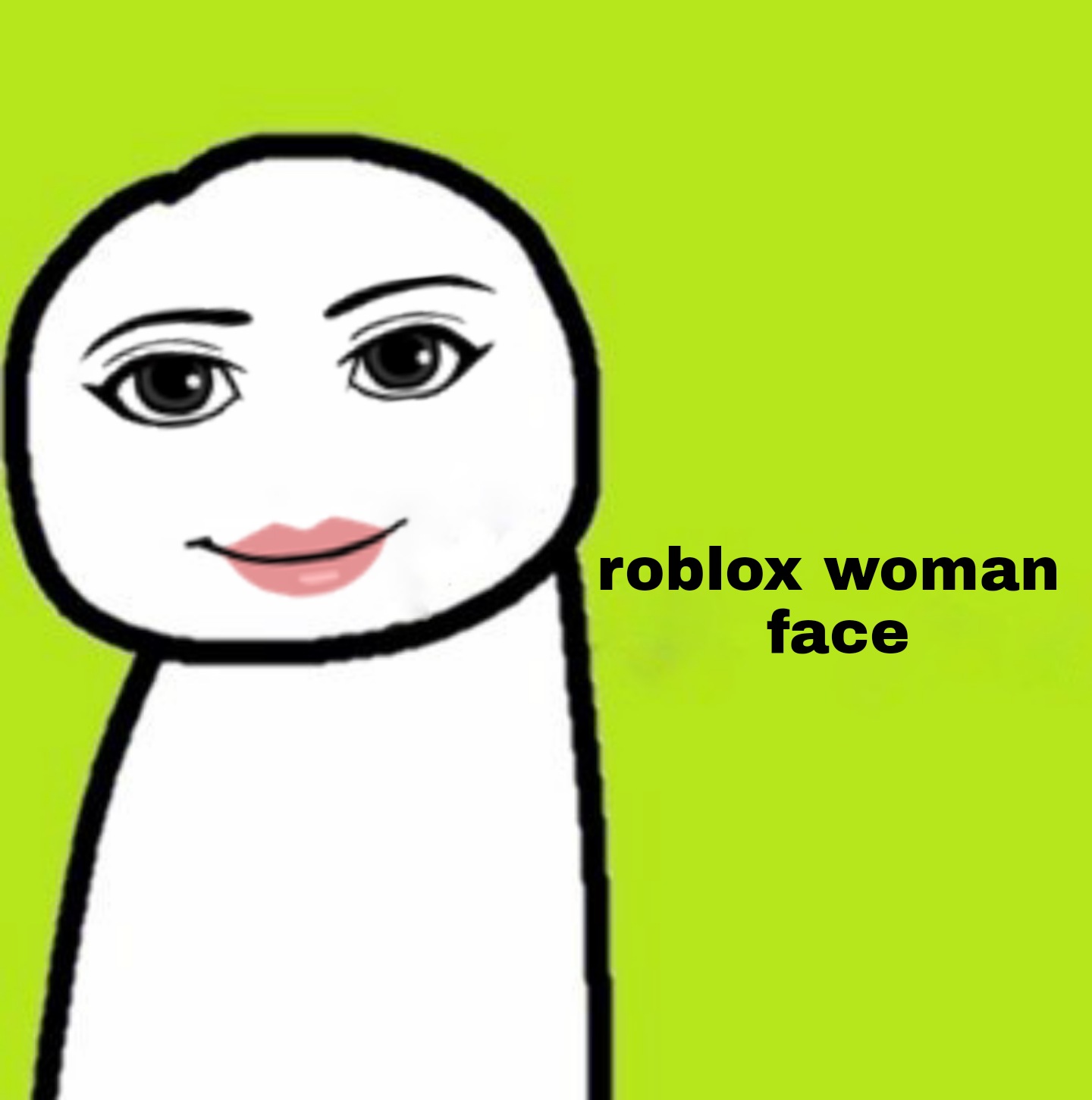 woman face roblox | Sticker