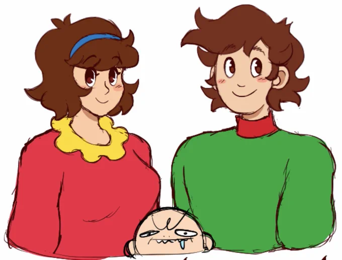 Some days ago at 3am a curse power came over me &amp; that damn power forced me 2 draw Boris aka fricking Caillou dad, then it got worse when I drew the mom too
Did I waste my skills on this? Yea
Will I lose followers 4 this? Yep
Was it worth it? Honestly idfk 
