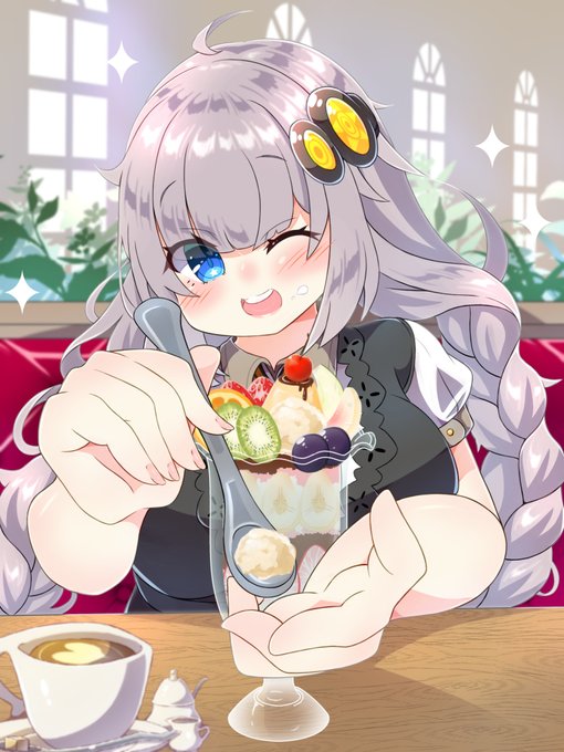 目指すは完食≪パーフェクトゲーム≫ですっ!
#パフェの日 
#紲星あかり 