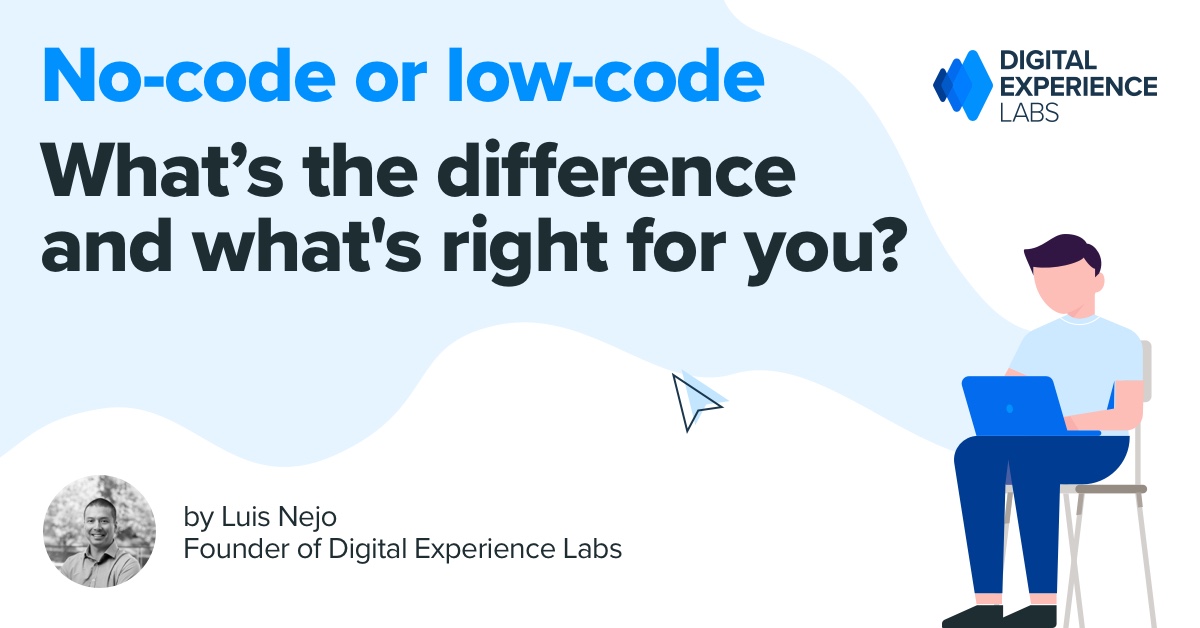 dxlabsau's tweet photo. No Code or Low Code – what’s the difference and what's right for you? 
Explore no-code and low-code solutions, how are they different, and what to consider when determining which development method is suitable for your organisation. 
#nocode #lowcode https://t.co/1DYB4YyFzD https://t.co/G1BQANU8lR
