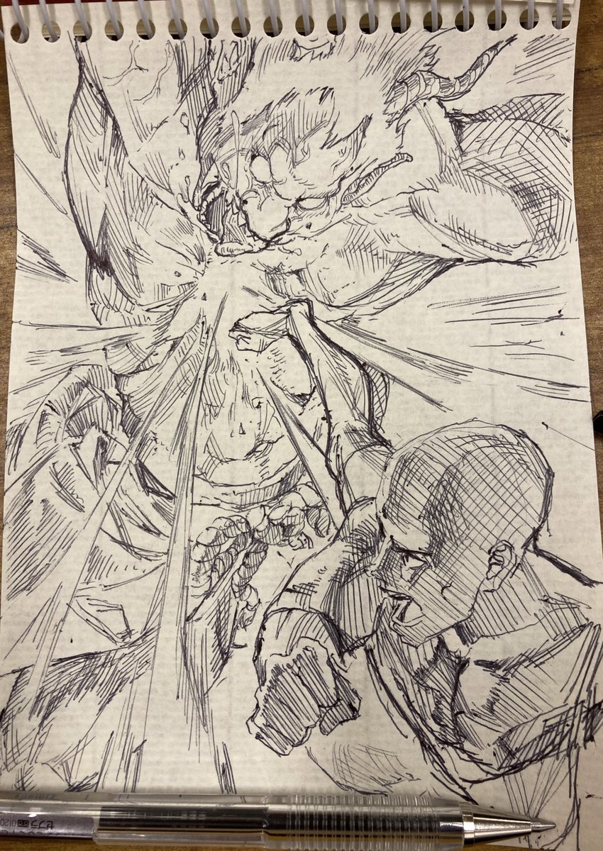 ボールペン一発描き 