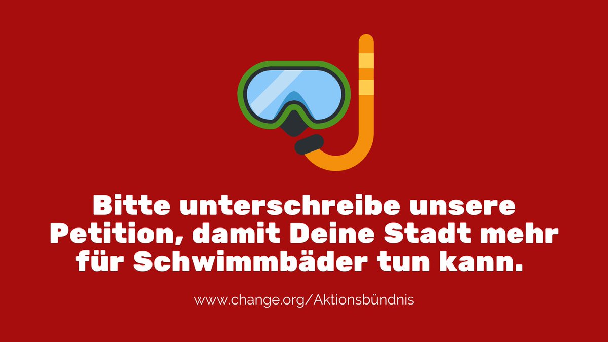 Schwimmbäder sind ein trauriges Beispiel für die Ungerechtigkeit in der Finanzverteilung. Weil Bund und Länder die Kommunen benachteiligen, können diese nicht wie erhofft in die Bäder investieren. Deshalb unsere Bitte: Unterstütze unsere Petition auf change.org/Aktionsbündnis