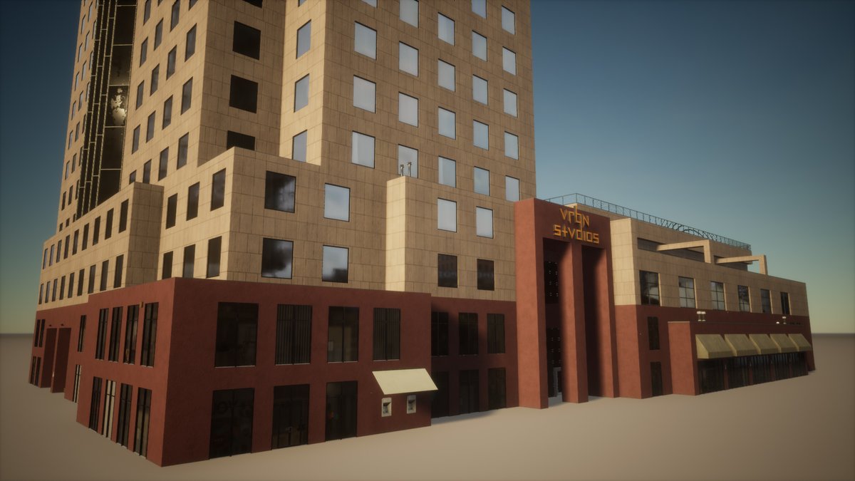 vrbnio's tweet photo. One of our many ready-to-use 3d buildings for games &amp; VFX – build a full 3d city quickly – including collision mesh!

#3d #architecture #3dbuilding #vrbnstudios https://t.co/Wed36MW40v