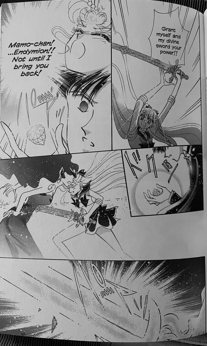 Ochan30's tweet photo. I should mention that Venus DOES kill Beryl with the Sacred Sword in the manga.
#SailorMoon #SailorMoonCrystal #SeasonI #Act12 #AnimeRetroRewatch @DigiRanma https://t.co/XAeRV6TgGv