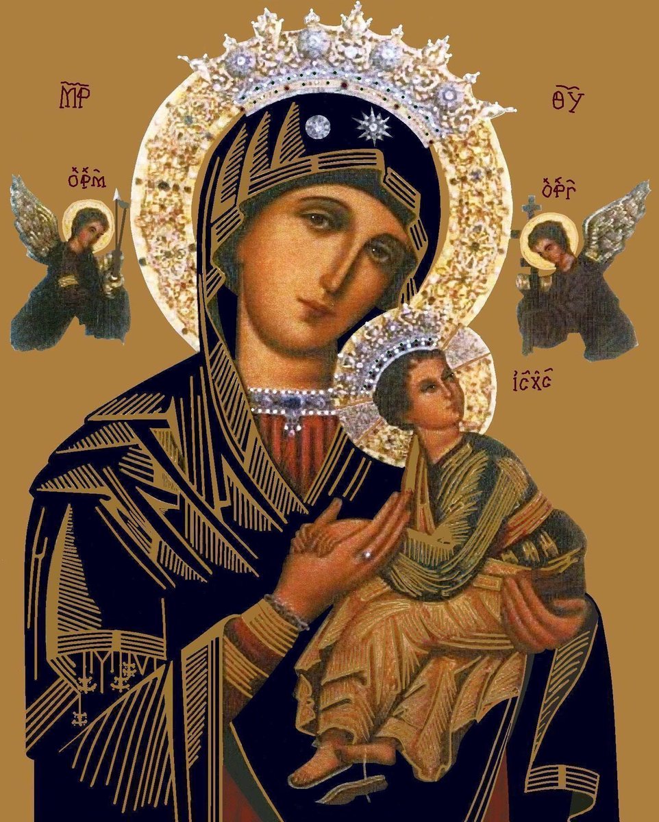 A_Banuelos's tweet photo. Today we pray to Our Lady of Perpetual Help. We fly to Thy protection, O Holy Mother of God.
Do not despise our petitions in our necessities, but deliver us always from all dangers, O Glorious and Blessed Virgin. #virginmary #ourladyofperpetualhelp https://t.co/9zsSPLrLaX