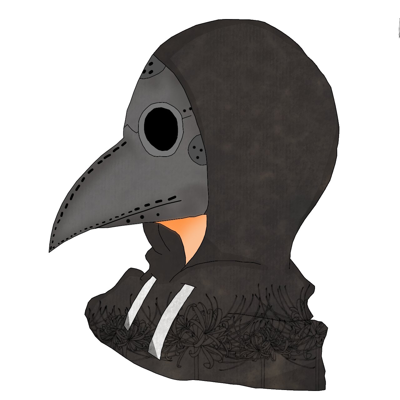 赤月 ペストマスクってカッコイイなーって思って今回 アイコンに出来るイラストを描きました 欲しい方はご自由に マスクの下は いったいどんな顔をしているのか T Co Ytfqa1teyp Twitter