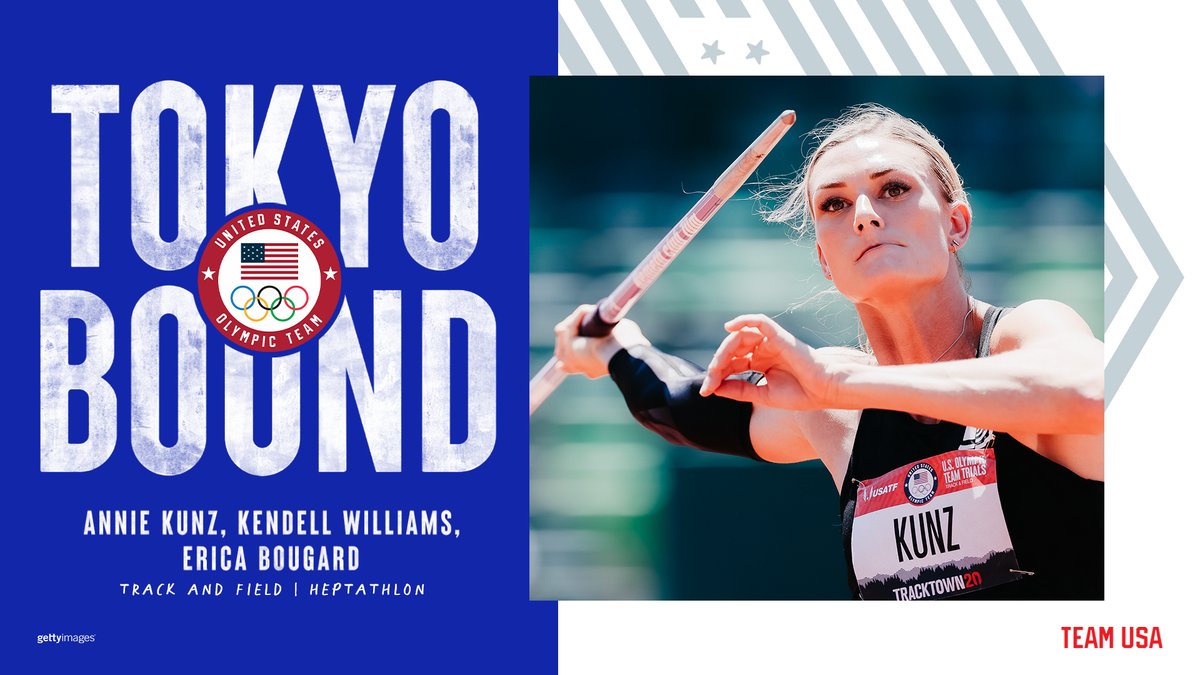 Team USA (@teamusa) on Twitter photo That’s how you finish it. 😤
Annie Kunz, <a href="/KWilliams_hep/">Kendell Williams</a> and <a href="/_Bougardd/">Erica Bougard</a> get it done to book their ticket to Tokyo. #TrackFieldTrials21 That’s how you finish it. 😤
Annie Kunz, <a href="/KWilliams_hep/">Kendell Williams</a> and <a href="/_Bougardd/">Erica Bougard</a> get it done to book their ticket to Tokyo. #TrackFieldTrials21