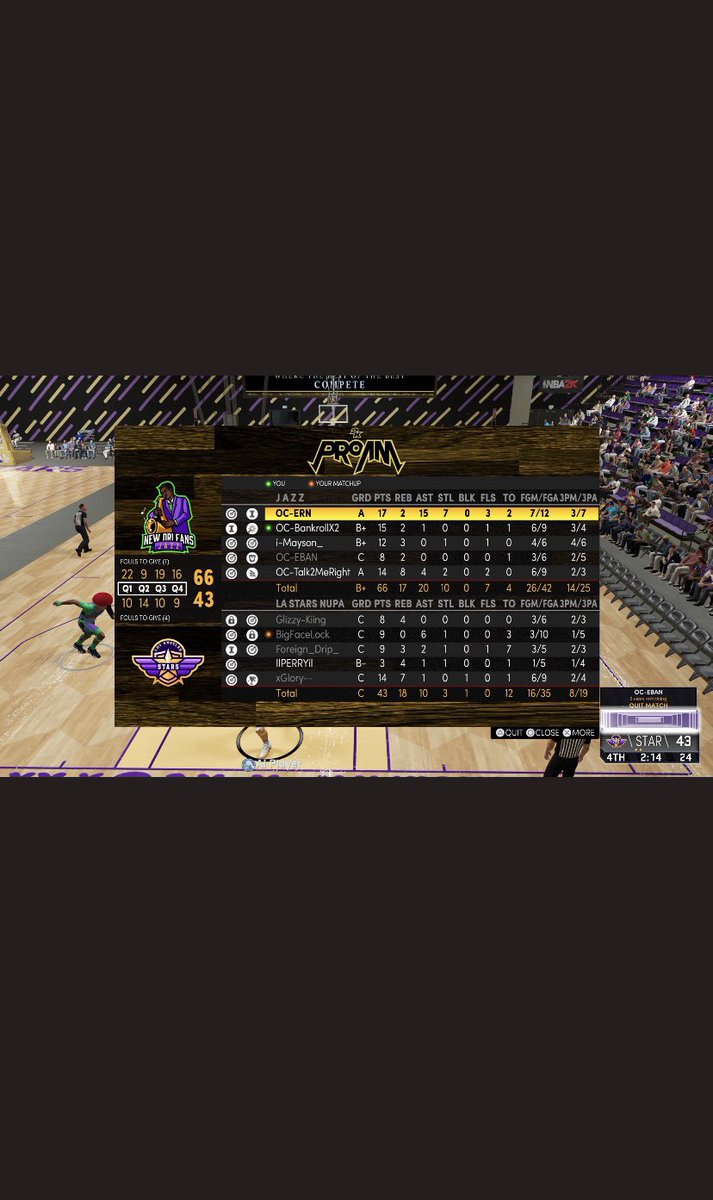 NUPAJazz's tweet photo. GG to @NUPAStars as we beat them to advance into the 1st round of the @NUPAEvolution playoffs 
PG: @OCERN2 
Hash/lock: @Pizzx2k 
Swing: @BoardupM/@KEVTHADON2K 
Swing: OC-Eban
Center: @Talk2MeRightTTV 
This team has finally found a stride let’s keep the momentum up Jazz Nation https://t.co/DkmyEs9TpR