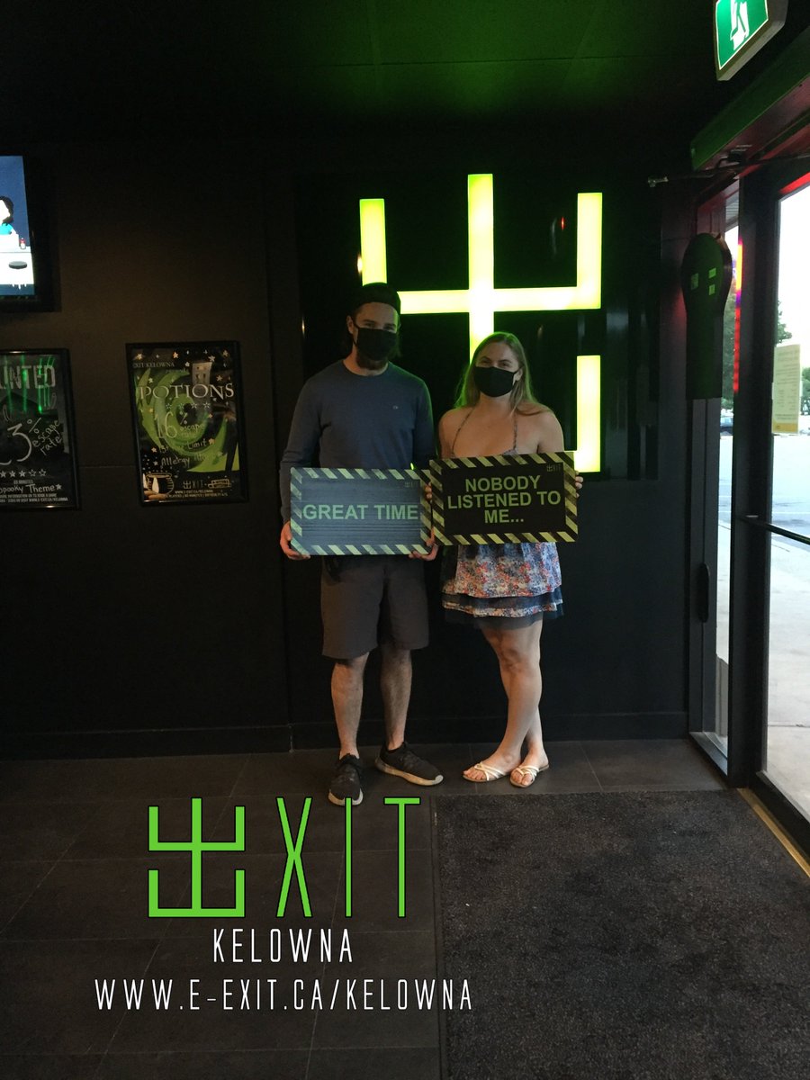 exitkamloops's tweet image. Here’s some of our awesome escapee’s from June 20-26 2021. Many failed and many succeeded! Test your wits today! #ExitKamloops #kamloopsescapegames
facebook.com/media/set/?set…