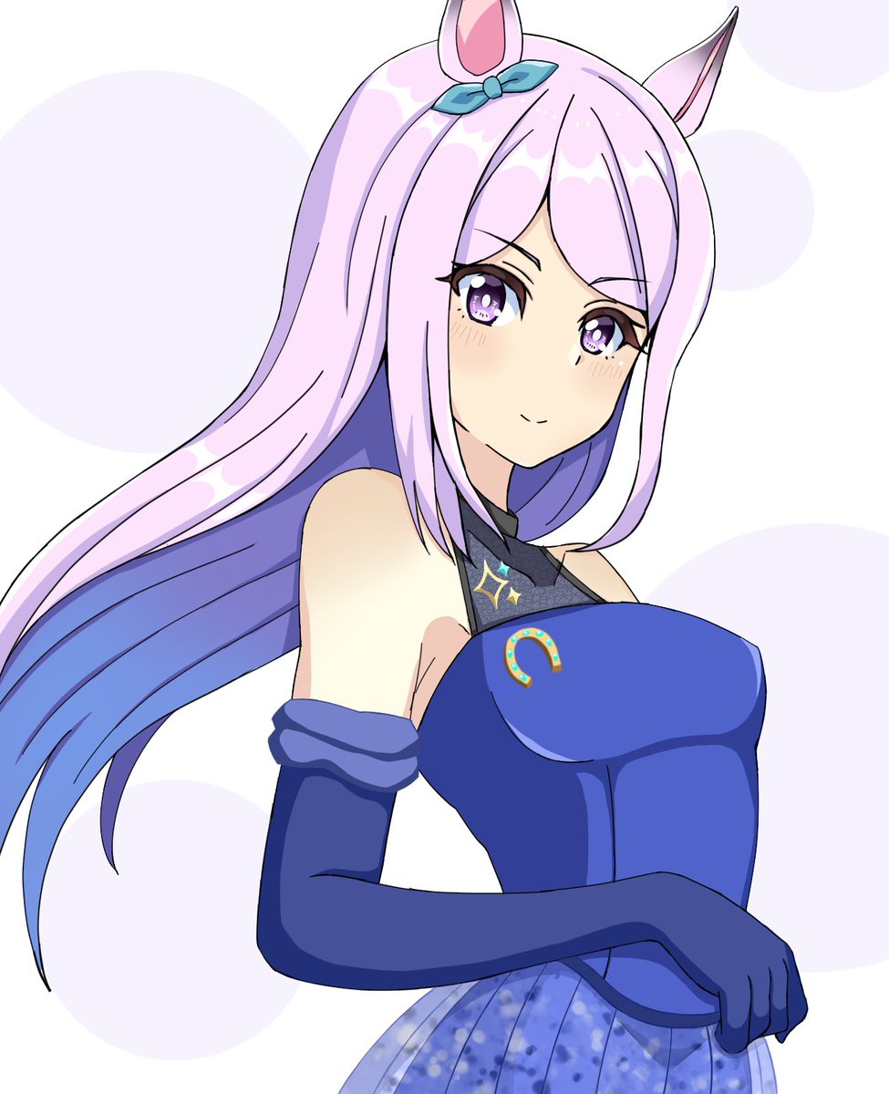 かつしかゆき Illustrator ウマ娘 メジロマックイーン メジロマックイーンを描きました メジロ マックイーンはメジロ家のお嬢様ということで 見た目も合わせてドレスが似合いそうだなぁと思ってドレスを着てもらいました しかしこれでも甘いもの