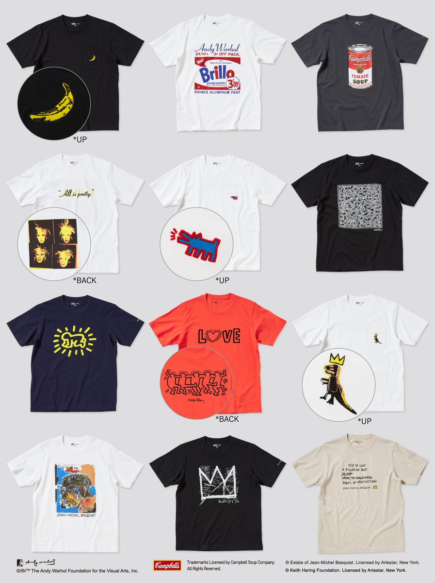 ANDY WARHOL アンディ　ウォーホル　Tシャツ バスキア　キースヘリング ユニクロ公式 | アンディ・ウォーホル / ジャン＝ミシェル
