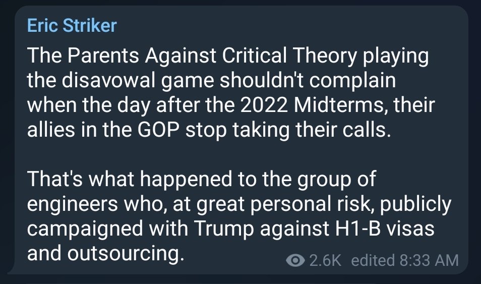 Hevsa1's tweet photo. @PACTstopcrt blocking people isn't how you grow your campaign. Neither is disavowing those that would otherwise support you because you think it matters to your fair-weather friends. https://t.co/JZRmnWPXMd