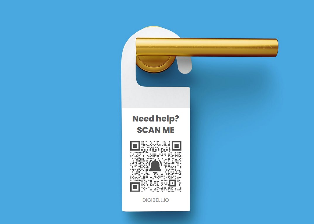 Digibell3's tweet photo. Need help? Hotel Room Service - https://t.co/egw8zKP4AO #hotel #roomservice #hanger #dangler #qrcode #tech #guest #app #digibell #customerservice https://t.co/zUw9bgfBW3