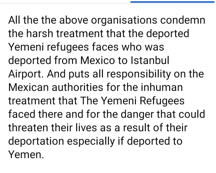 LamarInitiative's tweet photo. The closing statement of the press conference held on June 27, 2021 on the issue of Yemeni youth deported from Mexico to Istanbul Airport on World Refugee Day
 For more details click the link:
https://t.co/Eb7kV4WaN1
#مروان_القحطاني #Istanbul
#TheForgottenYemeniRefugees #Turkey https://t.co/vjERgz7oNg