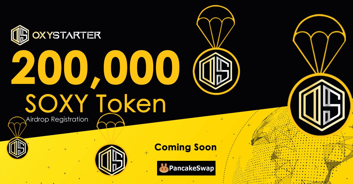 OxyStarter Airdrop Announcement!🎁

$40k USD worth of $SOXY OxyStarter Phase-1 Airdrop Launch🚀

View More : oxystarter.medium.com/oxystarter-air…

#Cryptonews #crypto #DeFi #binance #IDOs #oxystarter $SOXY #Airdrop