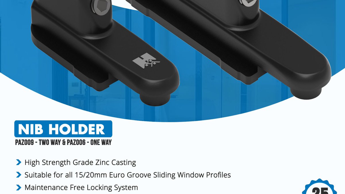 pooja_sales's tweet image. 𝐍𝐈𝐁 𝐇𝐎𝐋𝐃𝐄𝐑 
𝐏𝐀𝐙𝟎𝟎𝟗- 𝐓𝐖𝐎 𝐖𝐀𝐘 &amp;amp; 𝐏𝐀𝐙𝟎𝟎𝟔- 𝐎𝐍𝐄 𝐖𝐀𝐘

Keep in Touch @ poojasales.in

#MetroHandle #AluminiumWindowHandle #NIBHolder #HardwareManufacturer #AluminumHardware #Architectural #Hardware #PoojaSalesHardware #HivikHardware #Rajkot