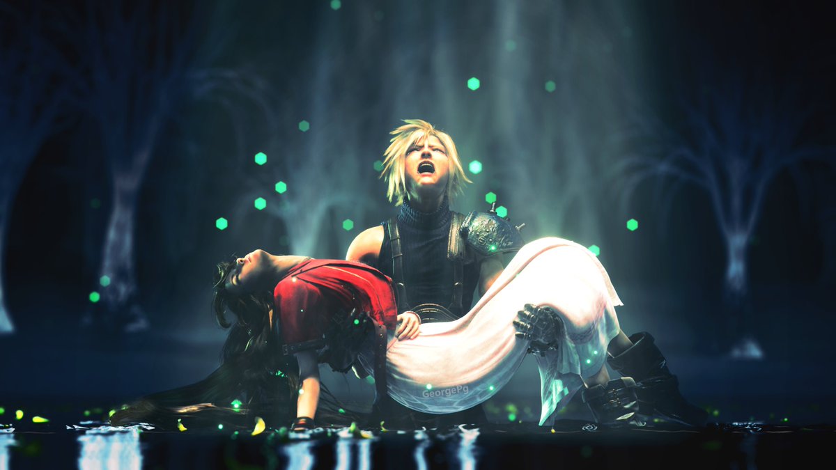 george_p_g's tweet photo. Howling &amp; Hollow.

#FF7 #FF7R #FF7RIntergrade #cloud #aerith #b3d #BlenderEevee https://t.co/bC9n2nC9h2