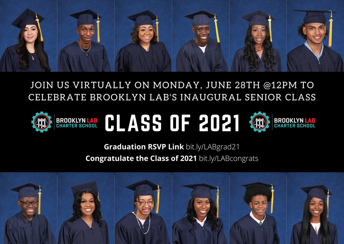 BklynLabSchool's tweet photo. A day almost a decade in the making.  Tomorrow our inaugural senior class graduates from @BklynLabSchool.  We are so proud of the team, the work, our scholars and their families, most of all for the unwavering belief that our community could do this. https://t.co/d7Pwk0ZcOb