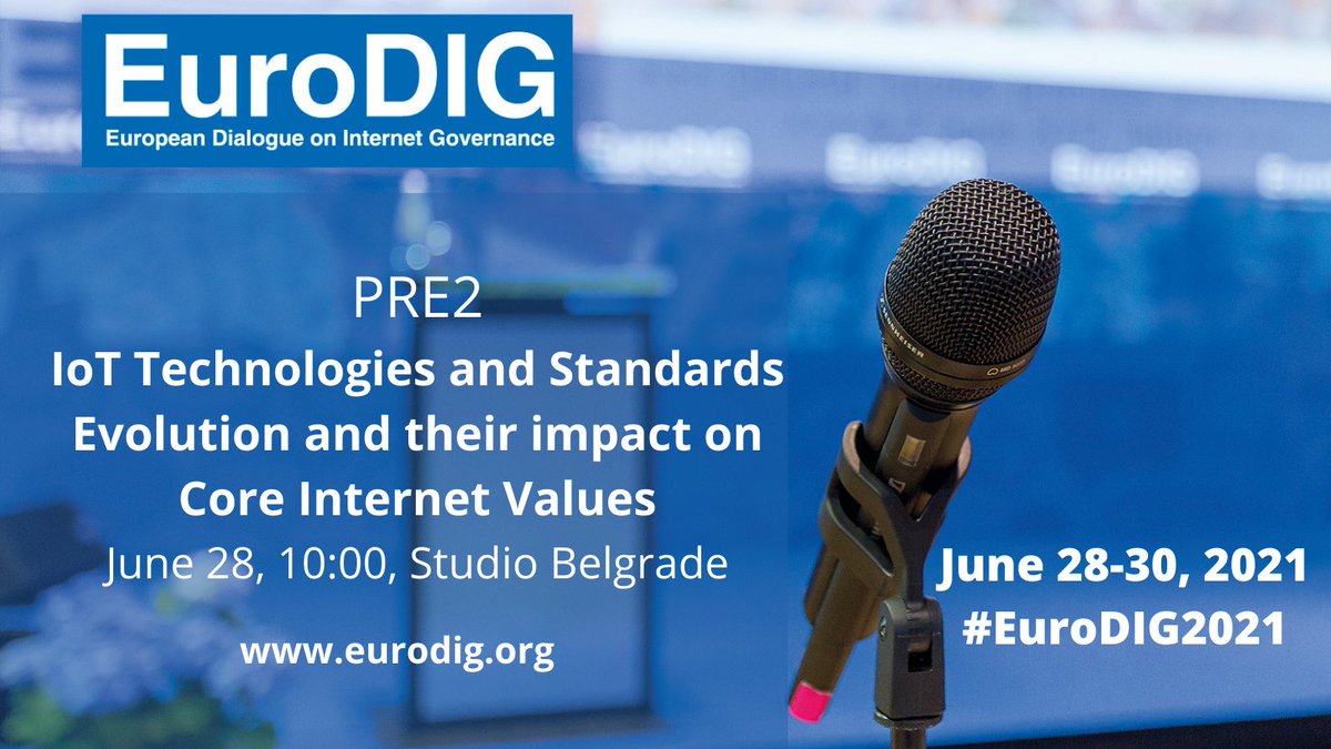 _eurodig's tweet photo. #EuroDIG2021 Pre-Session 2 with #DCIoT, #DCCIV @isoceurope @AFNIC @Stratix_Consult & more
๐๏ธStudio Belgrade, 10:00 CEST
Not yet registered? โก๏ธ https://t.co/teVNq1jxCX
Just want to watch? ๐บ https://t.co/vgCTS5YXT1 https://t.co/TwXg56HZeh