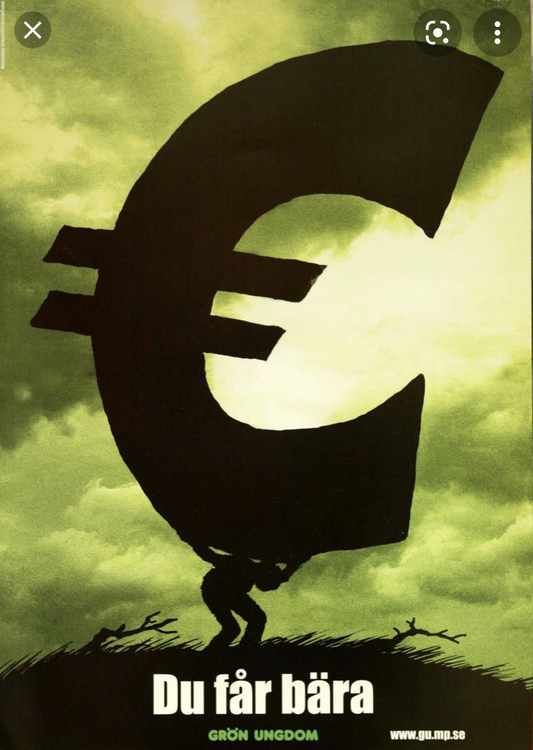Den här visade ju sig bli en realistisk illustration av t ex den grekiska finanskollapsen 