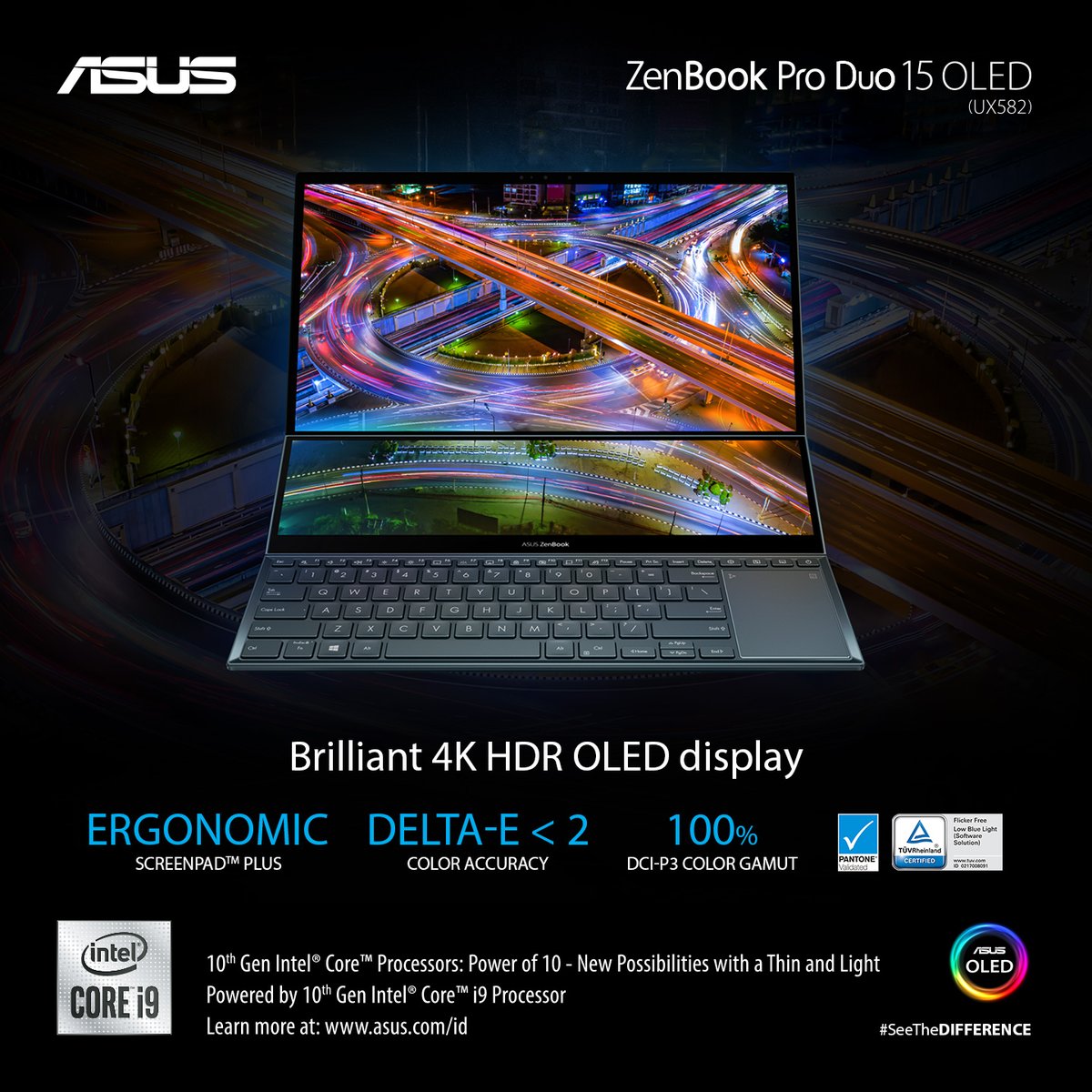 ASUS_Indonesia's tweet photo. ZenBook Pro Duo 15 OLED memungkinkan Anda menyelesaikan berbagai hal dengan penuh gaya.
Laptop ini didukung oleh prosesor Intel® Core™ i9 8-core dan GPU NVIDIA® GeForce RTX™ 3070.
Info lengkap produk, baca di: https://t.co/JveCePskTB
#Intel10Gen #ZenBook #ZenBookProDuoOLED https://t.co/D7zJ9hBjgK