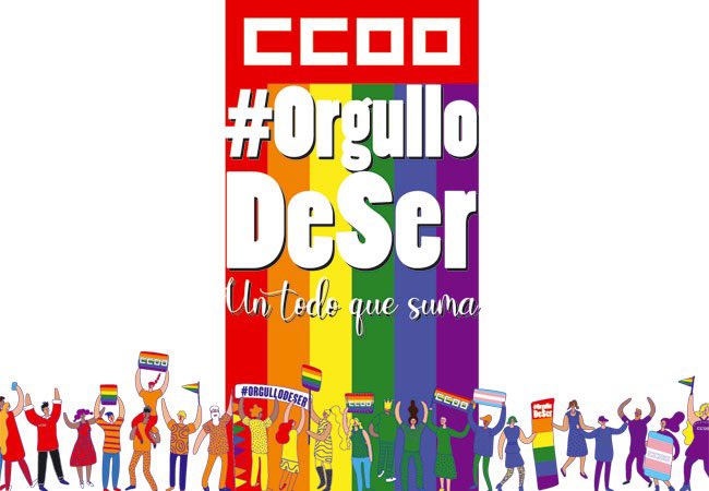 Por todas, todos y todes. Por el respeto a la diversidad y los Derechos Humanos. Hoy proclamamos más alto que nunca #OrgulloDeSer. Un todo que suma.
📣Nuestro manifiesto de este año: 
ccoo.es/8fe3ba330acd88…
