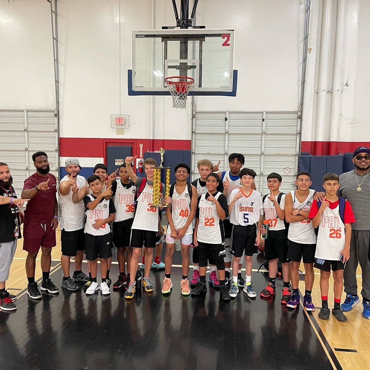 The @paleliteclub1 7th/8th grade team was a last minute addition to the Crash the Boards tournament and ended up winning the championship! Don't look now but these guys are coming together and learning how to play FOR eachother!! #BringingBackSomeHardware #WinTogetherLoseAlone