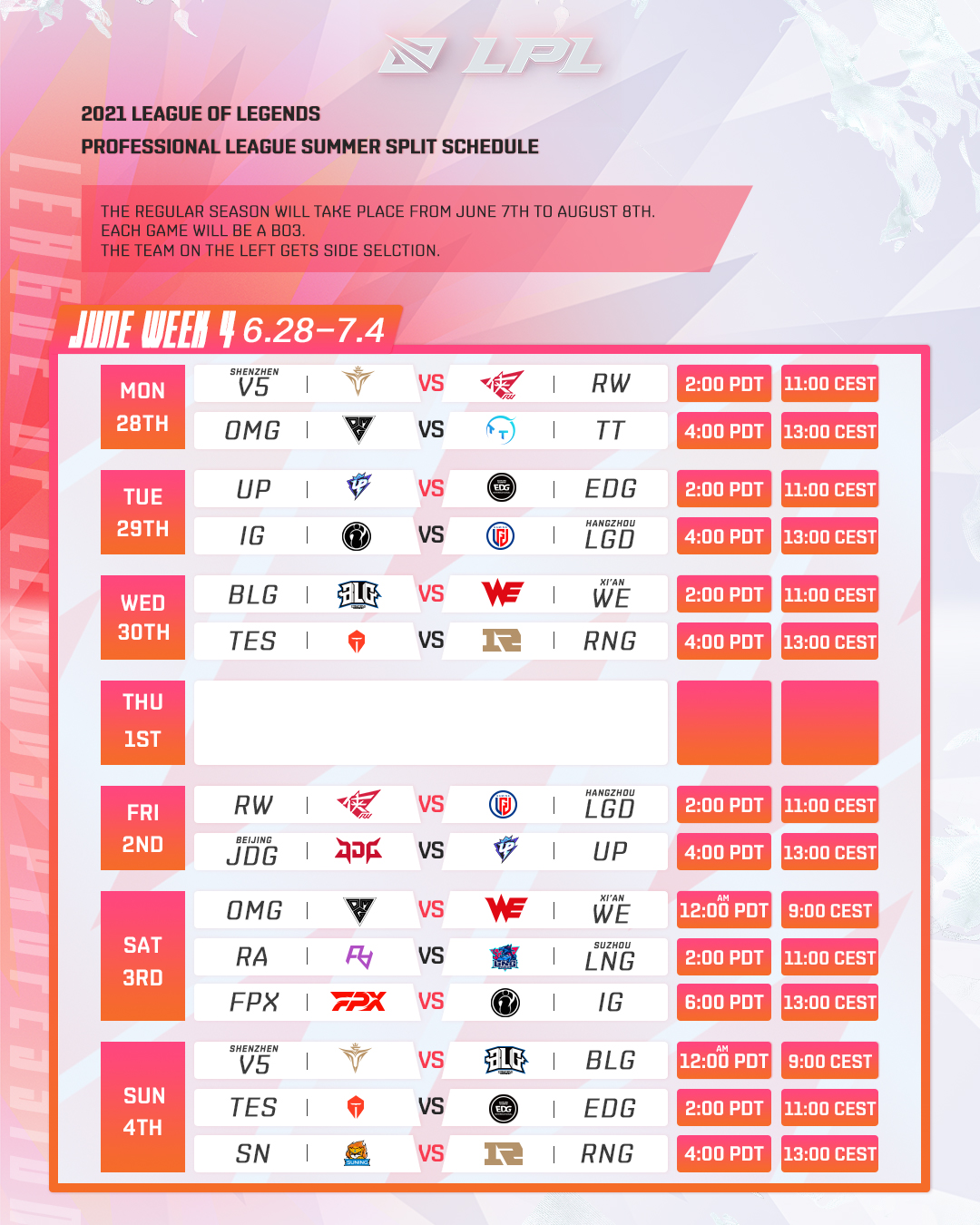LPL on Twitter "We're headed into Week 4 of the LPL Summer Split