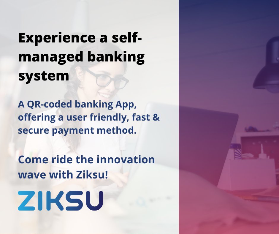 We’ve launched a breakthrough QR-coded banking App.
Easy and user friendly.
Fast and secure.
No monthly fee. No terminal. No hardware.
Payments accepted even when offline.
Come ride the innovation wave with Ziksu!  
#fintech #banking #paymentplatform #QRcodepayments #ziksu