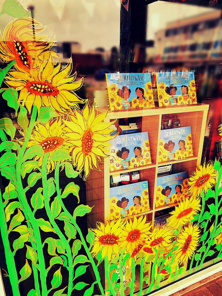KenilworthBook's tweet image. Our latest window is for Sunflower Sisters by @MonSingh and @HayesDias for @OwletPress. It centres around the friendship of Amrita and Kiki, and celebrates their  joy in experiencing each other’s South Asian and Nigerian communities and traditions. #ownvoices @autumnrosewell