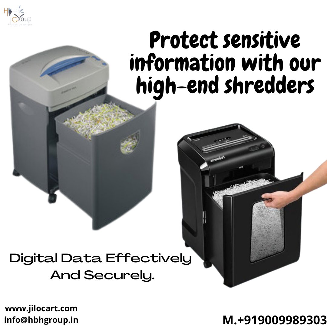 hbh_llp's tweet image. jilocart.com
#papershreddermachine #pitneybowes #shreddingmachine #technology #tech #technews #documents #informationtechnology #originaldocuments #leaks #protectdocuments #destroy #secure #dailypost #hbhtechnologies