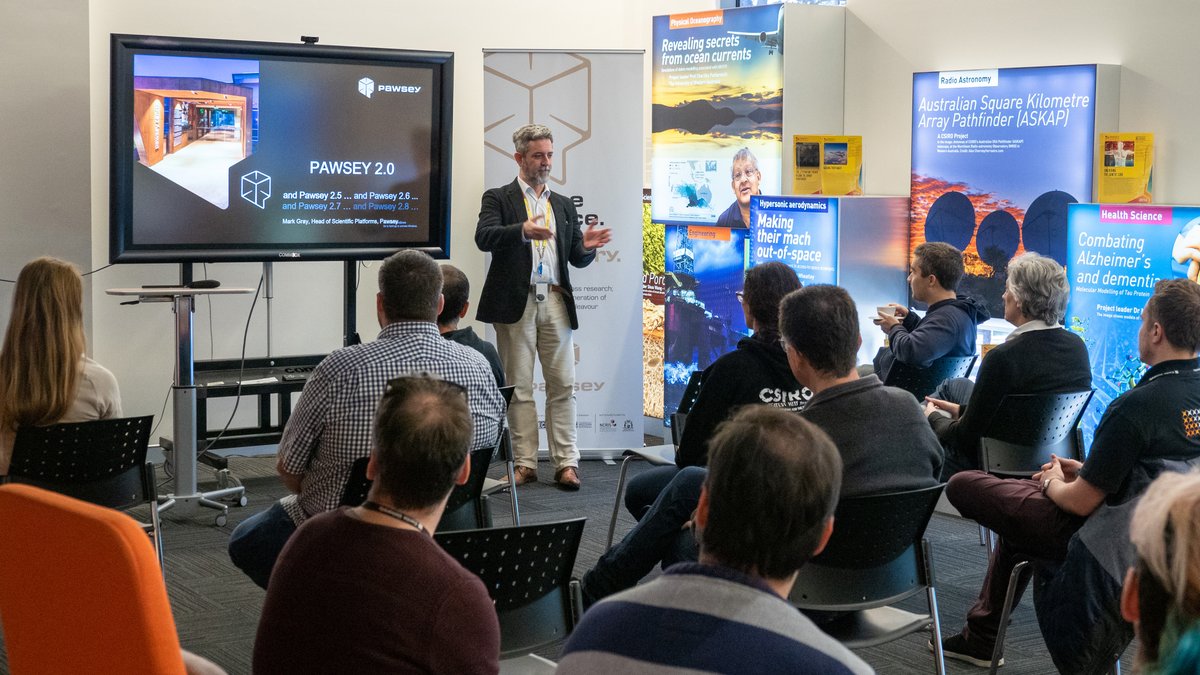 Last week <a href="/PawseyCentre/">Pawsey Supercomputing Research Centre</a> kindly invited some of our researchers, students, and software developers to tour their facility and see the new 'Setonix' supercomputer. Once completed, Setonix will be the most powerful supercomputer in Australia!