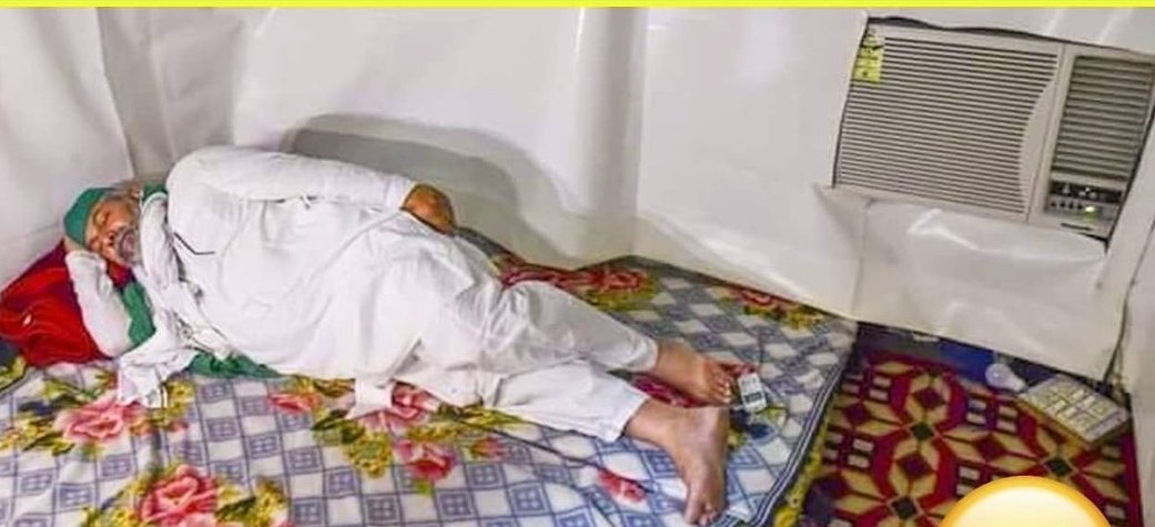 Ajaydhapakuda's tweet photo. आज किसान AC टेंट में तो आंदोलन करता है

पहले इनकी क्या हालत थी सबको पता है

मोदी है तो मुमकिन है जय जवान जय किसान. . . 

@beingarun28 @narendramodi @bjpforbhavnagar https://t.co/4d8Qwcuh38