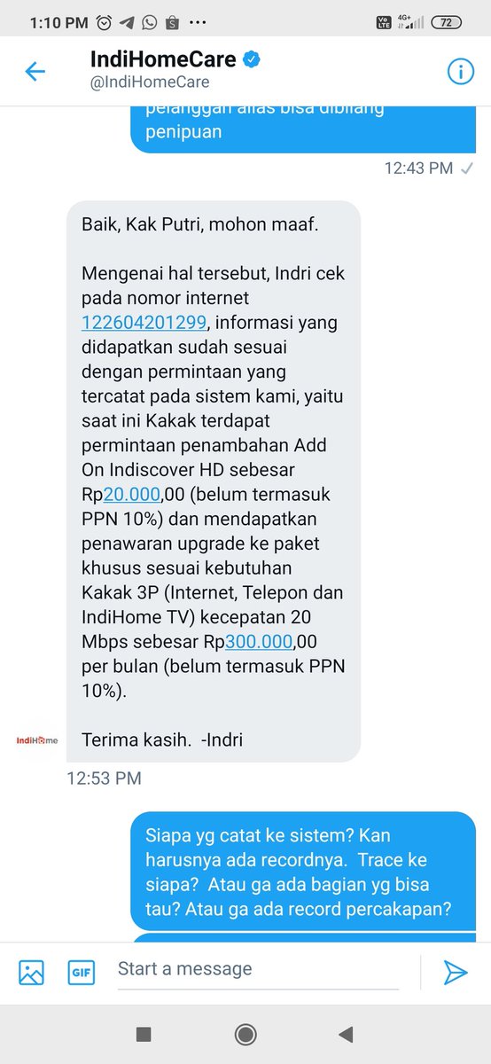 amyputri's tweet photo. @IndiHomeCare Iya aja deh min....cukup disenyumin aja. 
Info yang tidak lengkap cuma copy paste trus ganti nama admin.  Tidak menjawab dan tidak memberikan solusi yang memuaskan. Mo ditanya 100x kali juga kyknya jawabnya sama https://t.co/lcelPVjxya