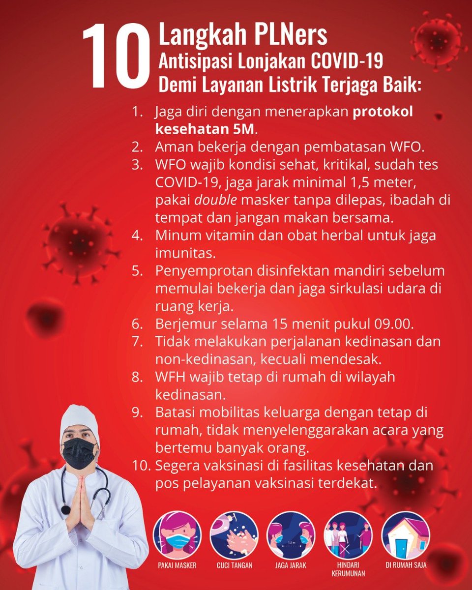 Perang melawan COVID-19 masih terus digalakkan. Intip langkah #PLNers untuk cegah penyebaran COVID-19 di lingkungan PLN.

#ListrikToday #PLN