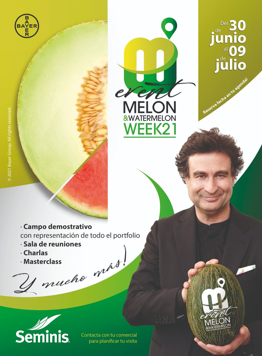 📣¡Faltan dos días para nuestra melon&amp;watermelon week!

No te pierdas esta gran oportunidad para conocer más sobre nuestras variedades 🍈🍉

¡Os esperamos! 🙌🏻🧑🏻‍🌾

*No olvides contactar a tu comercial para agendar tu visita.