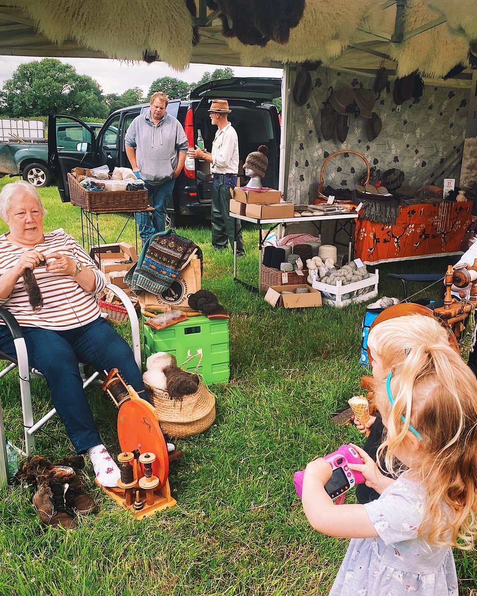 Little minds were spun into action with displays from <a href="/FernhillFarm1/">Fernhill Farm / Fibre</a> on Saturday!

As well as food and drink, the first North Somerset Food &amp; Craft Field Fayre included makers from the region who champion traditional methods of making.

Join us next month on Saturday 10th July